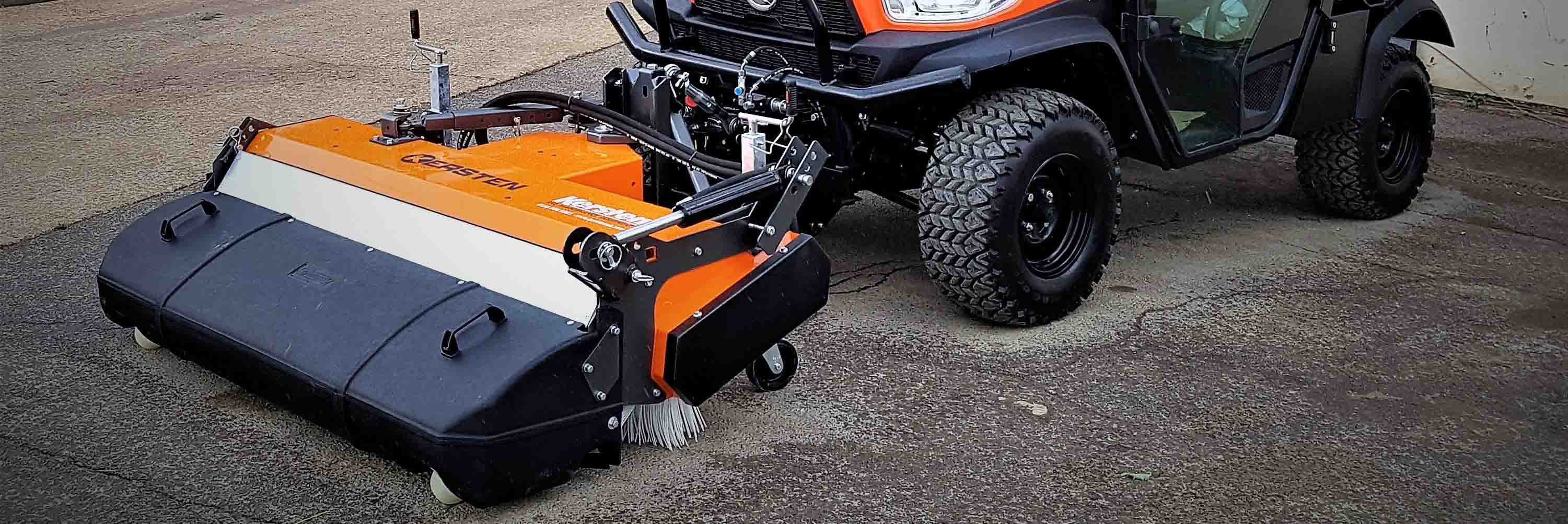 Attachments For Kubota RTV   Sweeper On RTV Banner446114 